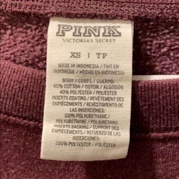 *SOLD* PINK Sweatshirt size XS - Picture 4 of 4